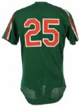 1991 Keith Miller New York Mets Signed Game Worn St. Patrick's Day Jersey (MEARS LOA)