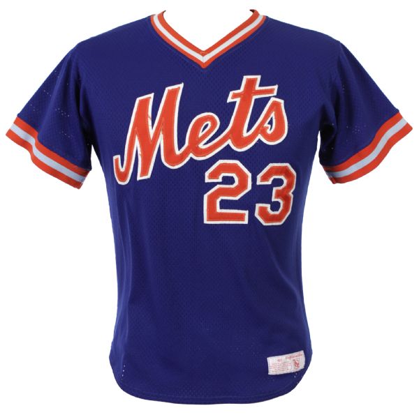 1986 Bud Harrelson New York Mets Signed Game Worn Batting Practice Jersey (MEARS LOA/JSA)