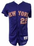 1995 Brett Butler New York Mets Signed Game Worn Batting Practice Jersey (MEARS LOA/JSA)