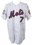 1999 Todd Pratt New York Mets Signed Game Worn Home Jersey (MEARS LOA)