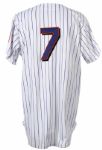 1999 Todd Pratt New York Mets Signed Game Worn Home Jersey (MEARS LOA)