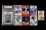 1988-91 Ryne Sandberg Andre Dawson Mark Grace Rafael Palemeiro Signed Card Collection - Lot of 8 (JSA)