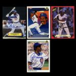 1987-90 Andre Dawson Chicago Cubs Signed Card Collection - Lot of 4 (JSA)
