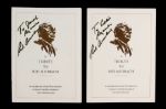 1992 Red Auerbach Boston Celtics Signed Charitable Invitation & Program (JSA)