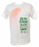 1994 Rick Fox Ed Pinckney Signed Baseketball Camp T Shirt (MEARS LOA)