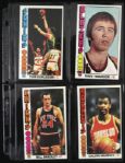 1976-77 Topps Baseketball Cards Complete Set (144) w/ Julius Erving, Pete Maravich, Kareem Abdul Jabbar & More