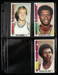 1976-77 Topps Baseketball Cards Complete Set (144) w/ Julius Erving, Pete Maravich, Kareem Abdul Jabbar & More