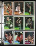 1981-82 Topps Basketball Cards Nearly Complete Set (197) w/ Magic, Bird, McHale Rookie & More