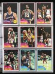 1981-82 Topps Basketball Cards Nearly Complete Set (197) w/ Magic, Bird, McHale Rookie & More