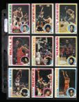 1978-79 Topps Basketball Card Complete Set (132) w/ Dr. J, Maravich, Kareem & More