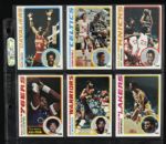 1978-79 Topps Basketball Card Complete Set (132) w/ Dr. J, Maravich, Kareem & More