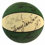 1990-95 Boston Celtics Team Signed Basketball w/ 15 Signatures Including Kevin McHale, Chris Ford, Brian Shaw & More (MEARS LOA)