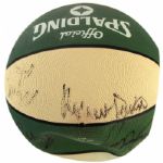 1990-95 Boston Celtics Team Signed Basketball w/ 15 Signatures Including Kevin McHale, Chris Ford, Brian Shaw & More (MEARS LOA)