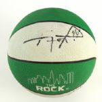 1995-97 Rick Fox Dana Barros Boston Celtics Signed Basketball (JSA)