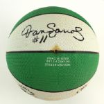 1995-97 Rick Fox Dana Barros Boston Celtics Signed Basketball (JSA)