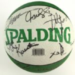 1994-96 Boston Celtics Team Signed Ball w/ 18 Signatures Including Eric Montross, David Wesley, Eric Williams  & More (MEARS LOA)