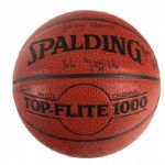 1990s Signed Spalding Top Flite Basketball w/ 18 Signatures