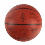 1990's Signed Spalding Top Flite Basketball w/ 18 Signatures