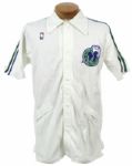 1988-89 Dallas Mavericks Game Worn Shooting Shirt & Tear Away Pants (MEARS LOA) 