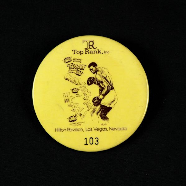 1978 That Championship Week at The Hilton Pavilion Las Vegas 3" Pinback Button