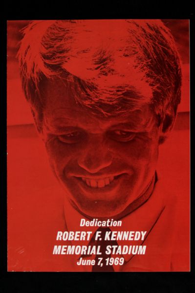 1969 Robert F. Kennedy Memorial Stadium Dedication Program