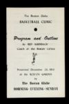 1950 Red Auerbach Boston Celtics Basketball Clinic Program