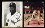 1990s Glenn Robinson Mo Vaughn Gene Conley Eric Montross Ed Pinckney Signed 8" x 10" Photos - Lot of 9 (MEARS LOA)