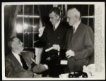 1942 Franklin Delano Roosevelt Clark Griffith Ford Frick Original 8" x 10.5" Photo