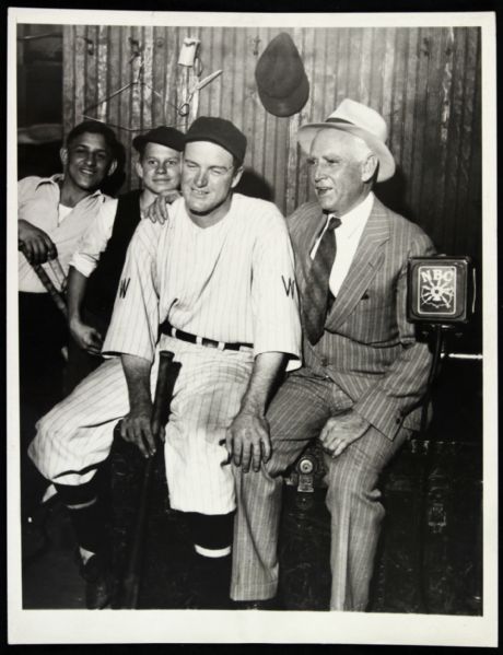 1933 Joe Cronin Clark Griffith Washington Senators Original 7" x 9" Photo
