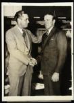 1933 Bill Terry New York Giants Joe Cronin Washington Senators Original 6" x 8" Photo