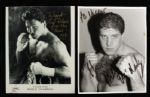 1980's Boxing Signed Photo Collection - Lot of 11 w/ LaMotta, Hurricane Carter, Marvin Hagler & More (JSA)