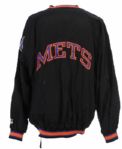 1993-2000 Bobby Jones New York Mets Signed Game Worn Warm Up Jacket (MEARS LOA)