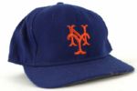 1984-94 Dwight Gooden New York Mets Game Worn Signed Cap (MEARS LOA/JSA)