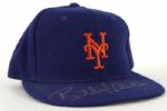 1996-2002 Bobby Valentine New York Mets Signed Game Worn Cap (MEARS LOA/JSA)