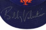 1996-2002 Bobby Valentine New York Mets Signed Game Worn Cap (MEARS LOA/JSA)