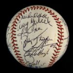 1991 Chicago White Sox Team Signed OAL (Brown) Baseball w/ 26 Signatures (JSA) Inaugural Season at New Comiskey Park