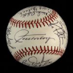 1991 Chicago White Sox Team Signed OAL (Brown) Baseball w/ 26 Signatures (JSA) Inaugural Season at New Comiskey Park