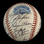 1991 Chicago White Sox Team Signed OAL (Brown) Baseball w/ 26 Signatures (JSA) Inaugural Season at New Comiskey Park