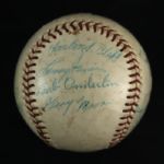 1960 Portland Beavers Team Signed Baseball w/ 18 Signatures 
