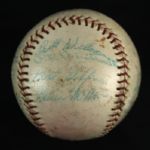 1960 Portland Beavers Team Signed Baseball w/ 18 Signatures 