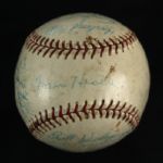 1960 Portland Beavers Team Signed Baseball w/ 18 Signatures 