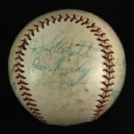 1960 Portland Beavers Team Signed Baseball w/ 18 Signatures 