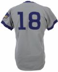 1973 Glenn Beckert Chicago Cubs Signed Game Worn Road Uniform (MEARS LOA/JSA)