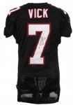 2002 Michael Vick Atlanta Falcons Signed Team Issued Home Jersey (MEARS LOA/JSA)