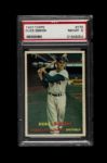 1957 Duke Snider Brooklyn Dodgers Slabbed Topps Baseball Card (PSA NM/MT 8)