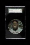 1961 Willie Mays San Francisco Giants Slabbed Chemstrand Iron On (SGC NM/MT 88)