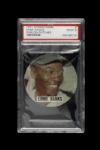 1961 Ernie Banks Chicago Cubs Slabbed Chemstrand Iron On (PSA Mint 9)