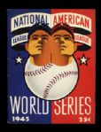 1945 Chicago Cubs Detroit Tigers Wrigley Field World Series Game 7 Program Scored