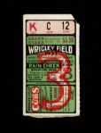 1932 Chicago Cubs New York Yankees Wrigley Field World Series Game 3 Ticket Stub (Babe Ruth Called Shot)