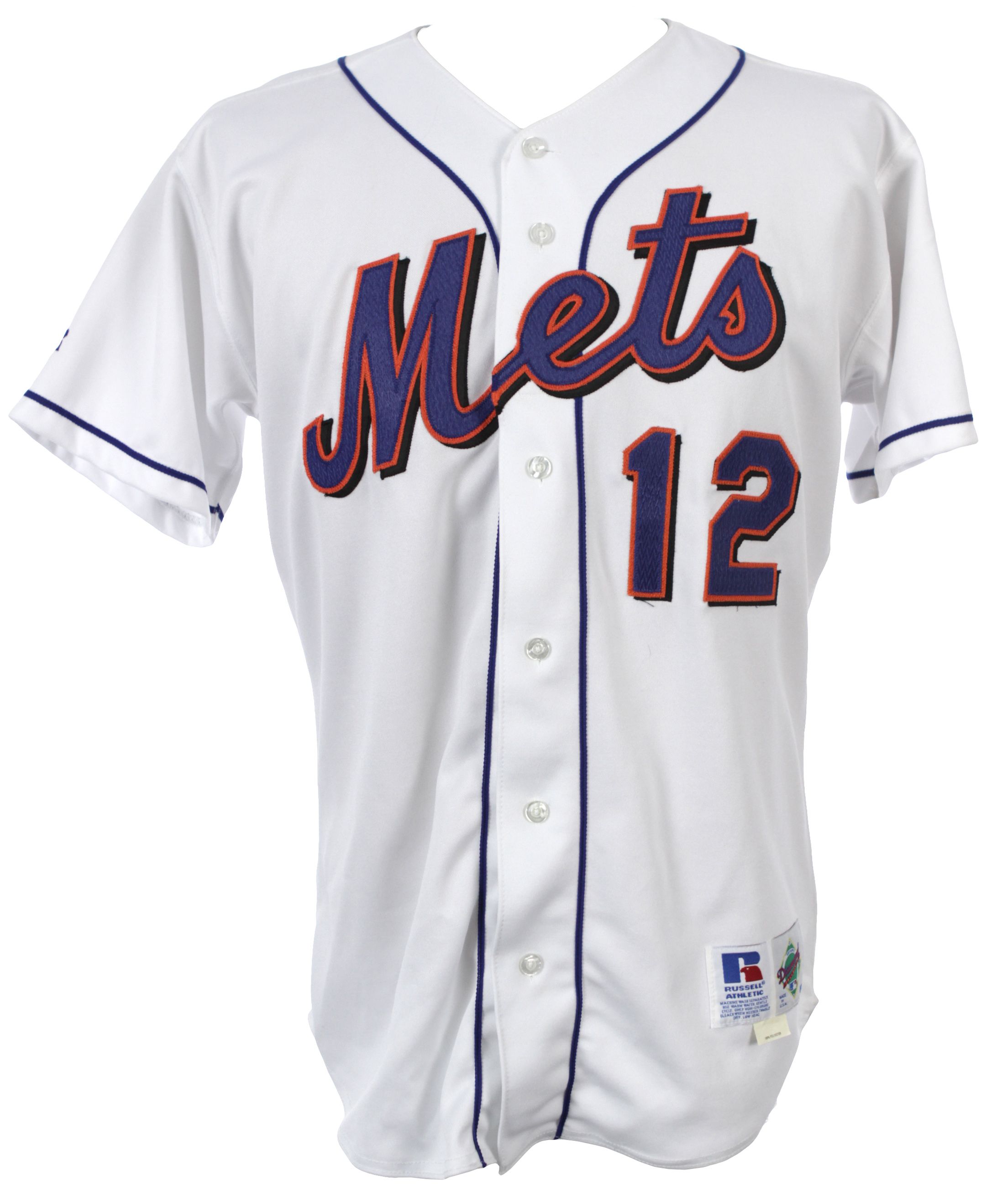 mets game used jersey